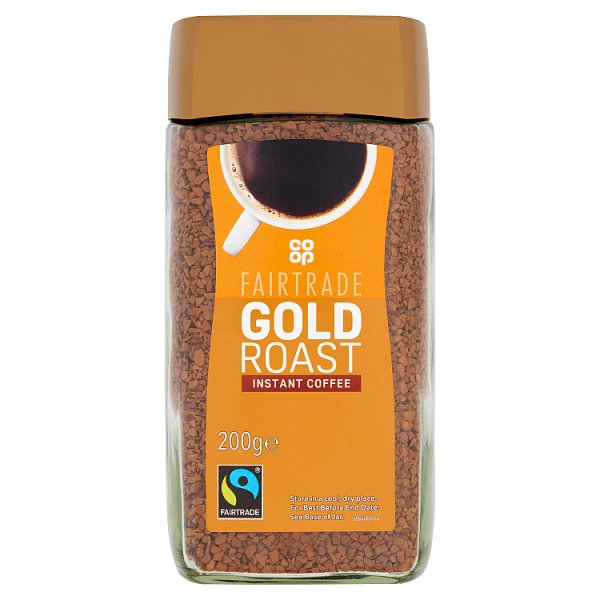 Co Op Fairtrade Gold Roast Freeze Dried Coffee Granules 200g