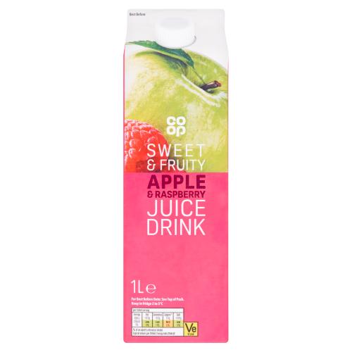 Coop Apple & Raspberry Pressed Juice 1L