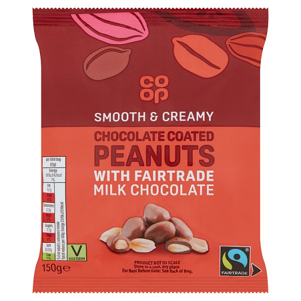 Co Op Chocolate Coated Peanuts 150g *