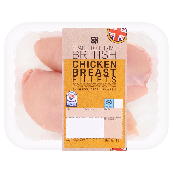 Co Op British 2 Chicken Fillets 300g