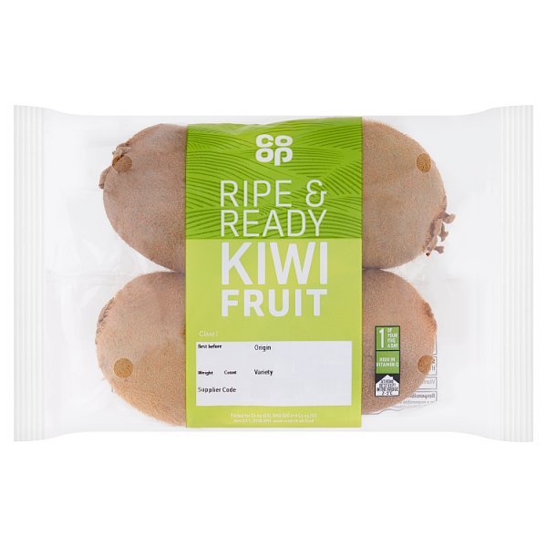 Co Op Ripe & Ready Kiwi Fruit 4pk.