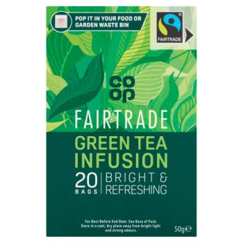 Coop Fairtrade Pure Green Tea 50g (20)