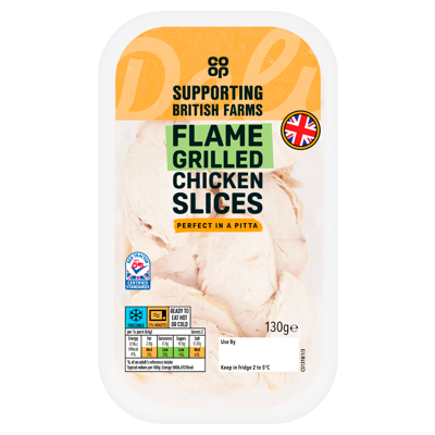 Co Op Flame Grilled Chicken Slices 130g