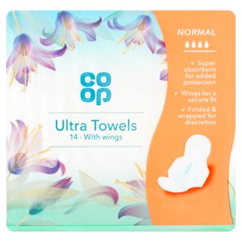 Coop Sanitary Towels Ultra Wings 14pk