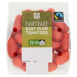 Co Op Fair Trade Baby Plum Tomatoes