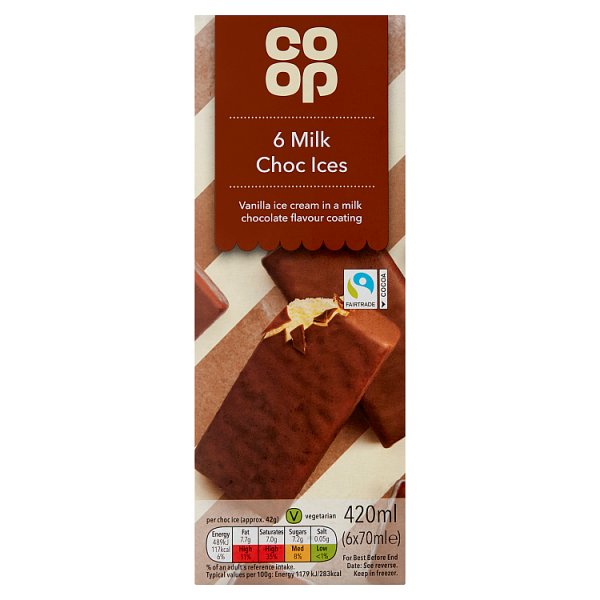 Co op 6 Milk Choc Ices