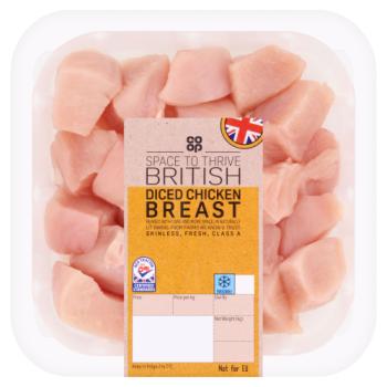 Co Op Diced Chicken Breast 350g