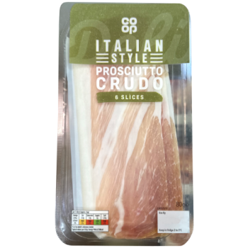 Co Op Prosciutto Crudo 80g