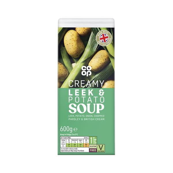 Co Op Leek & Potato Soup 600g