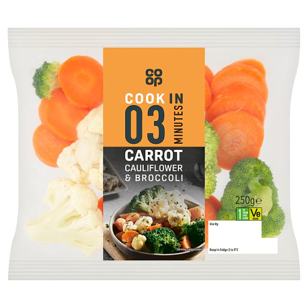 Coop Carrot, Broccoli & Cauliflower 250g