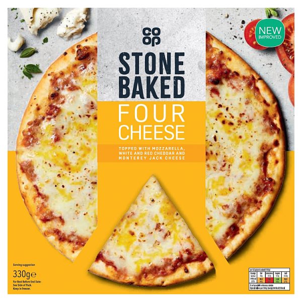 Co op Stonebaked Four Cheese Pizza 330g