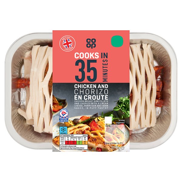 Coop Chicken & Chorizo En Croute, 410g