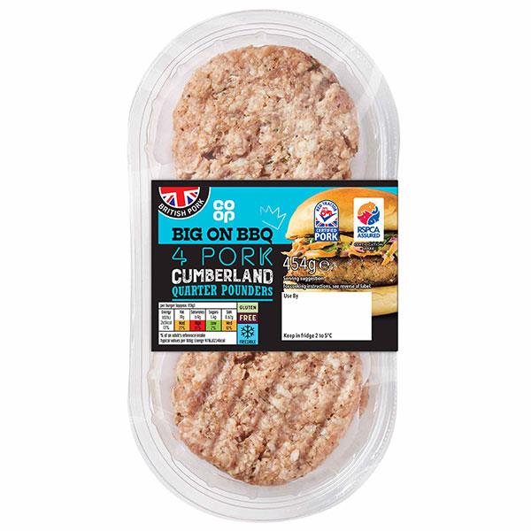 Coop Cumberland Burgers 4 pack