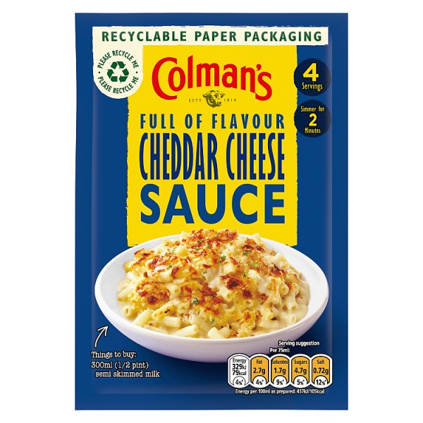 Colman's Cheddar Cheese Sauce 40g