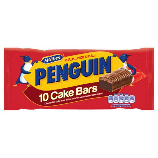 Mcvities Penguin Cake Bars 10pk NEW