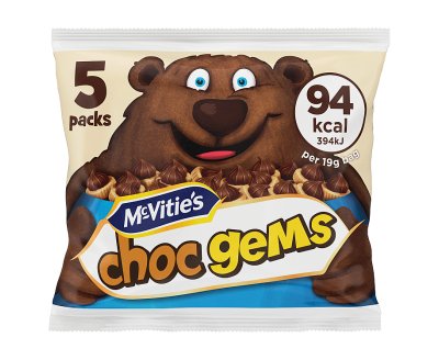McVities Choc Gems 5 x 19g