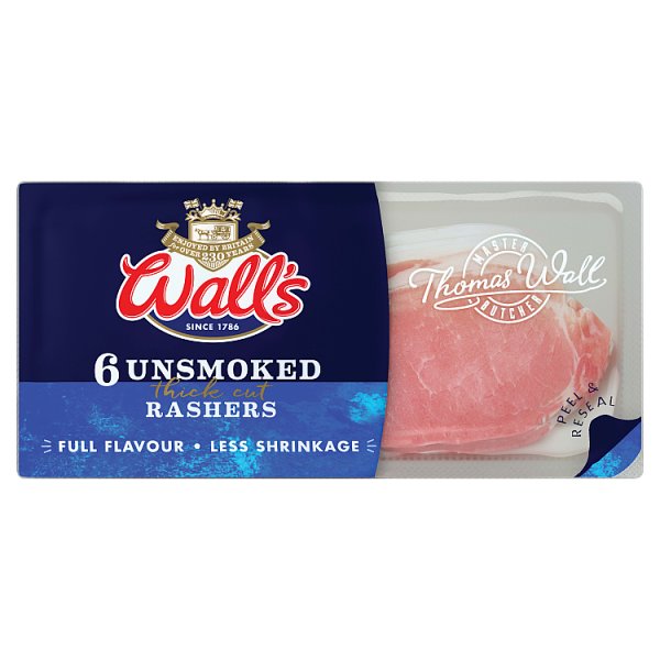 Walls Unsmoked Bacon 220g