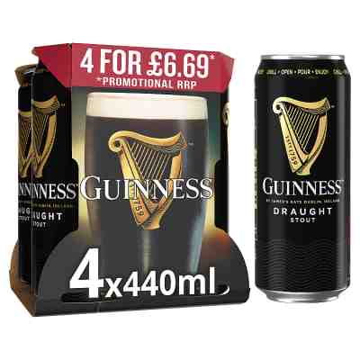 Guinness Draught 440ml x 4 PM6.69