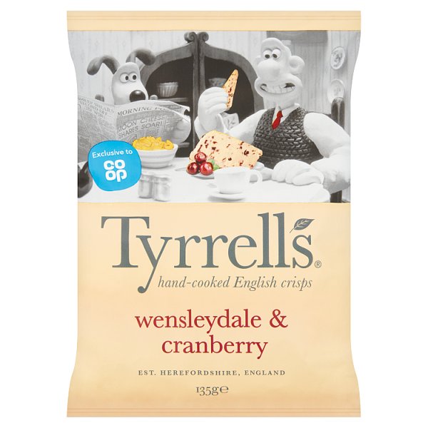 Tyrrells Wensleydale & Cranberry 135g