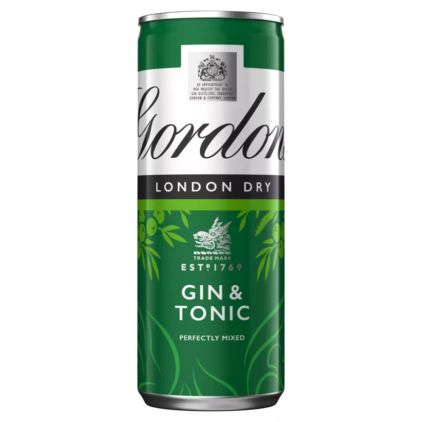 Gordons & Schweppes Tonic 250ml 5%