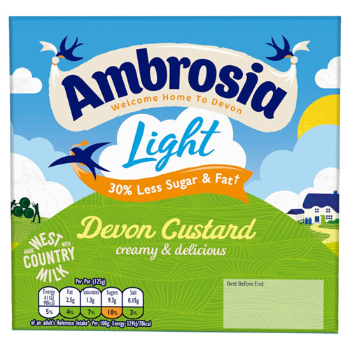 Ambrosia Custard Low Fat Pot 4 x 125g