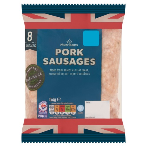 Morrisons Butchers Style Thick Sausages, 454g