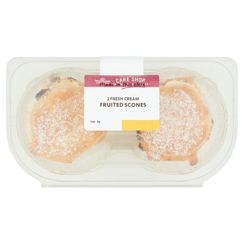 Morrisons Jam & Cream Fruited Scones 2pk