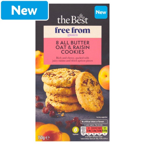 Morrisons The Best Free From Oat & Raisin Cookies