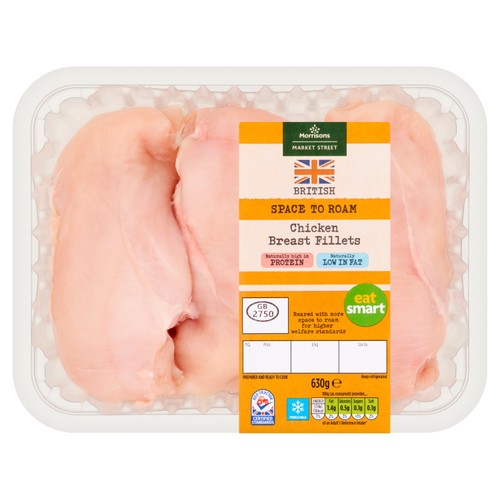 Morrisons British Chicken Breast Fillets 630g
