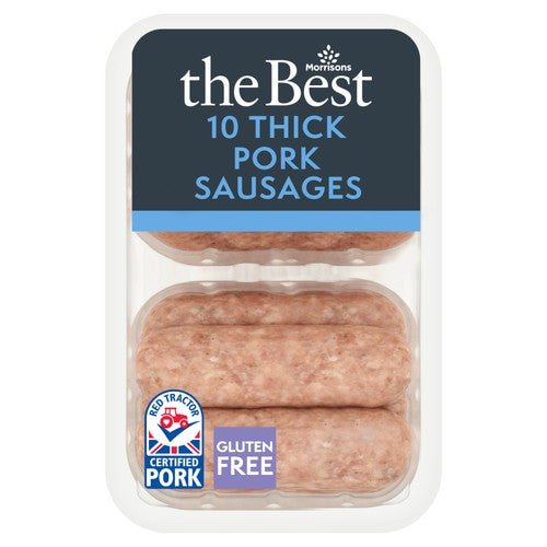 Morrisons The Best 10 Gluten Free Pork Sausages 600g