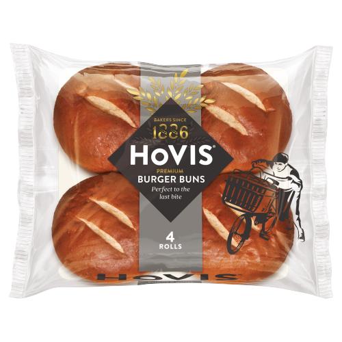Hovis Premium Burger Buns 4pk