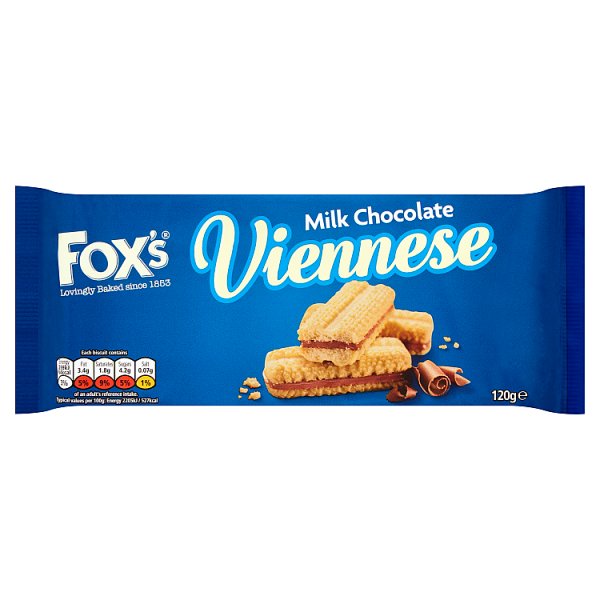 Foxs Viennese Chocolate Sandwich 120g