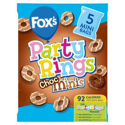 Foxs Party Rings Choc Minis 5 x 21g