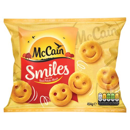 McCain Potato Smiles GF 454g