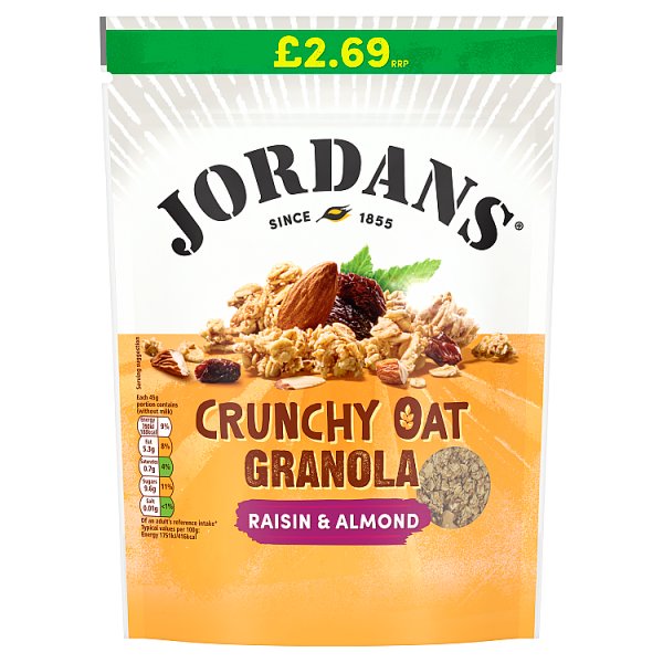 Jordans Raisin & Almonds Granola 450g PMP2.69