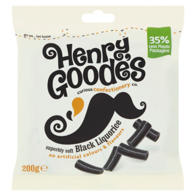 Henry Goodes Soft Black Liquorice 140g PM1.25