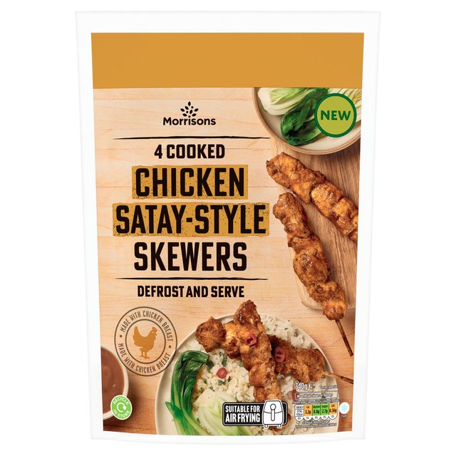 Morrisons Satay Chicken Skewers 340g