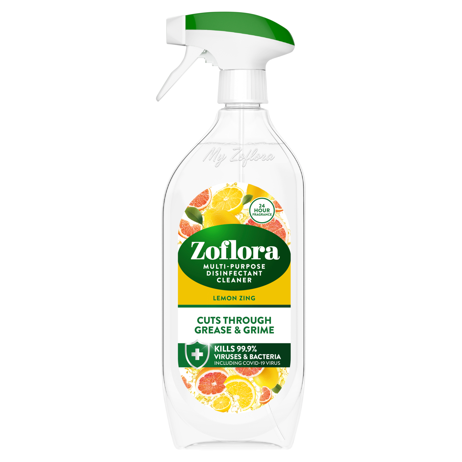 ZOFLORA LEMON ZING TRIGGER SPRAY 800ml