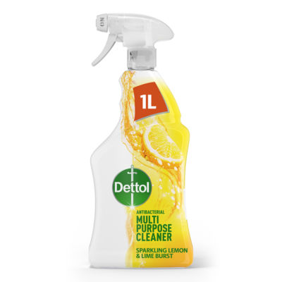 Dettol Power Fresh Sparkling Lemon & Lime Burst Multi-Purpose Spray 1L