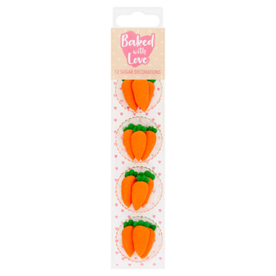 Baked with Love Carrot Sugar Decorations 6g