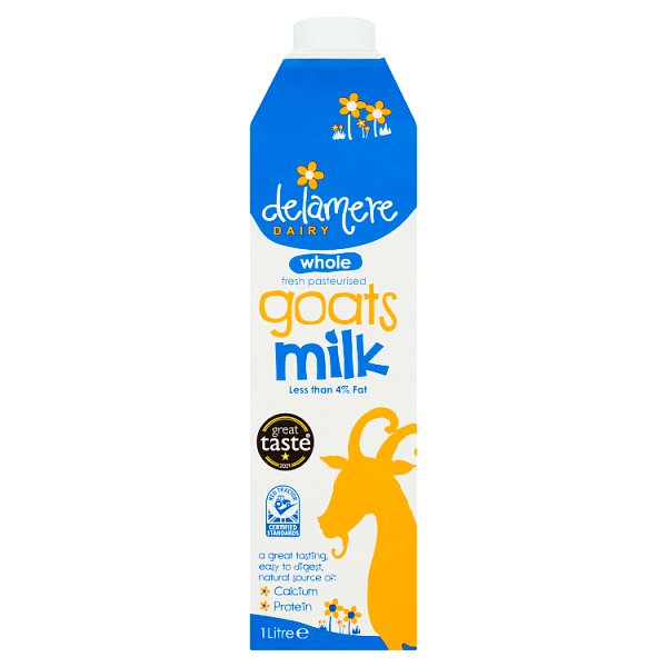 Delamere Fresh Goats Whole Milk 1ltr