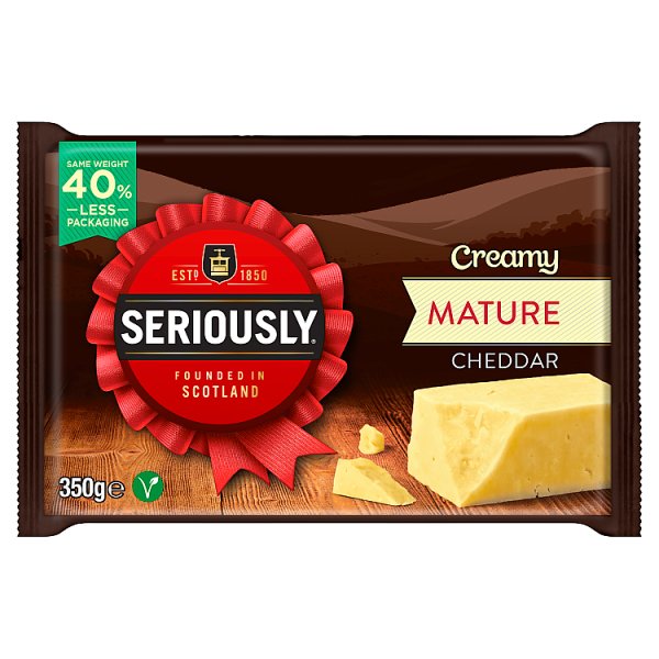 Seriously Strong Mature White Cheddar 350g