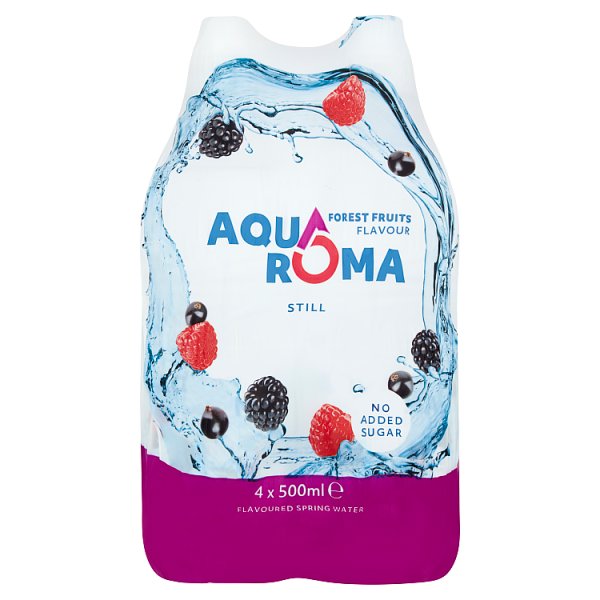 BULK Aquaroma Forest Fruits Flavoured Water 24x 500ml