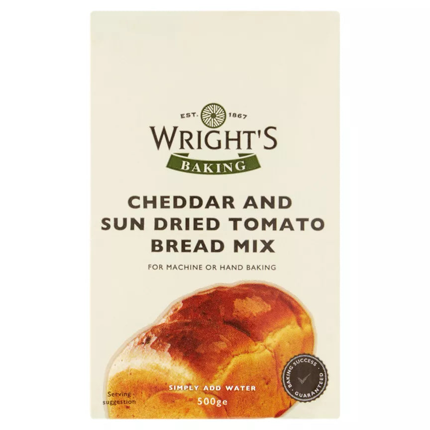 Wrights Cheddar & Sundried Tomato Bread Mix 500g