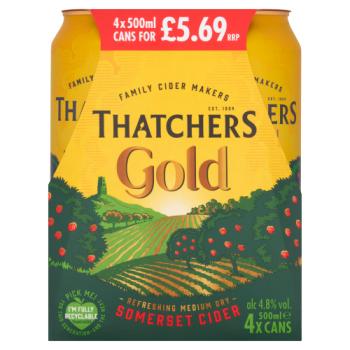 Thatchers Gold Cider 4x 500ml PM5.69