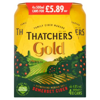 Thatchers Gold Cider 4x 500ml PM 5.89
