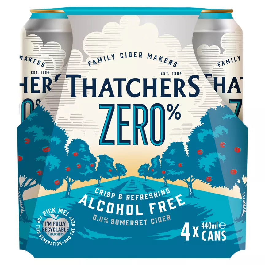 Thatchers Zero Cider 4 x 440ml