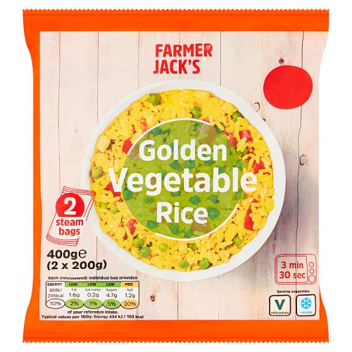 Farmer Jack's Golden Veg Rice 400g PM1.49