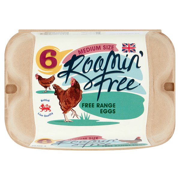Roamin Free Mixed Weight Free Range Eggs 6pk