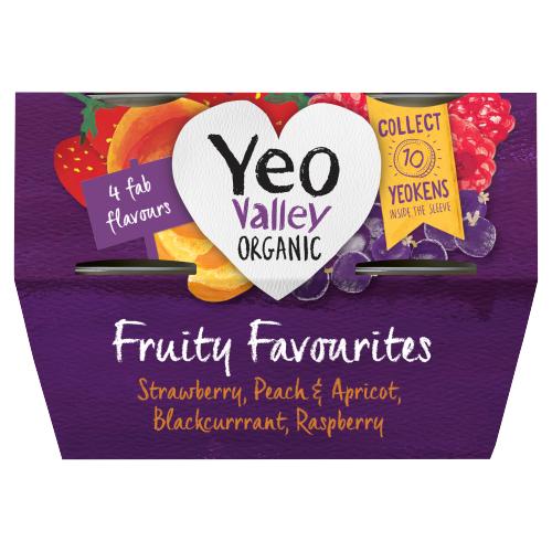 Yeo Valley Fruity Favorites Organic 4x110g